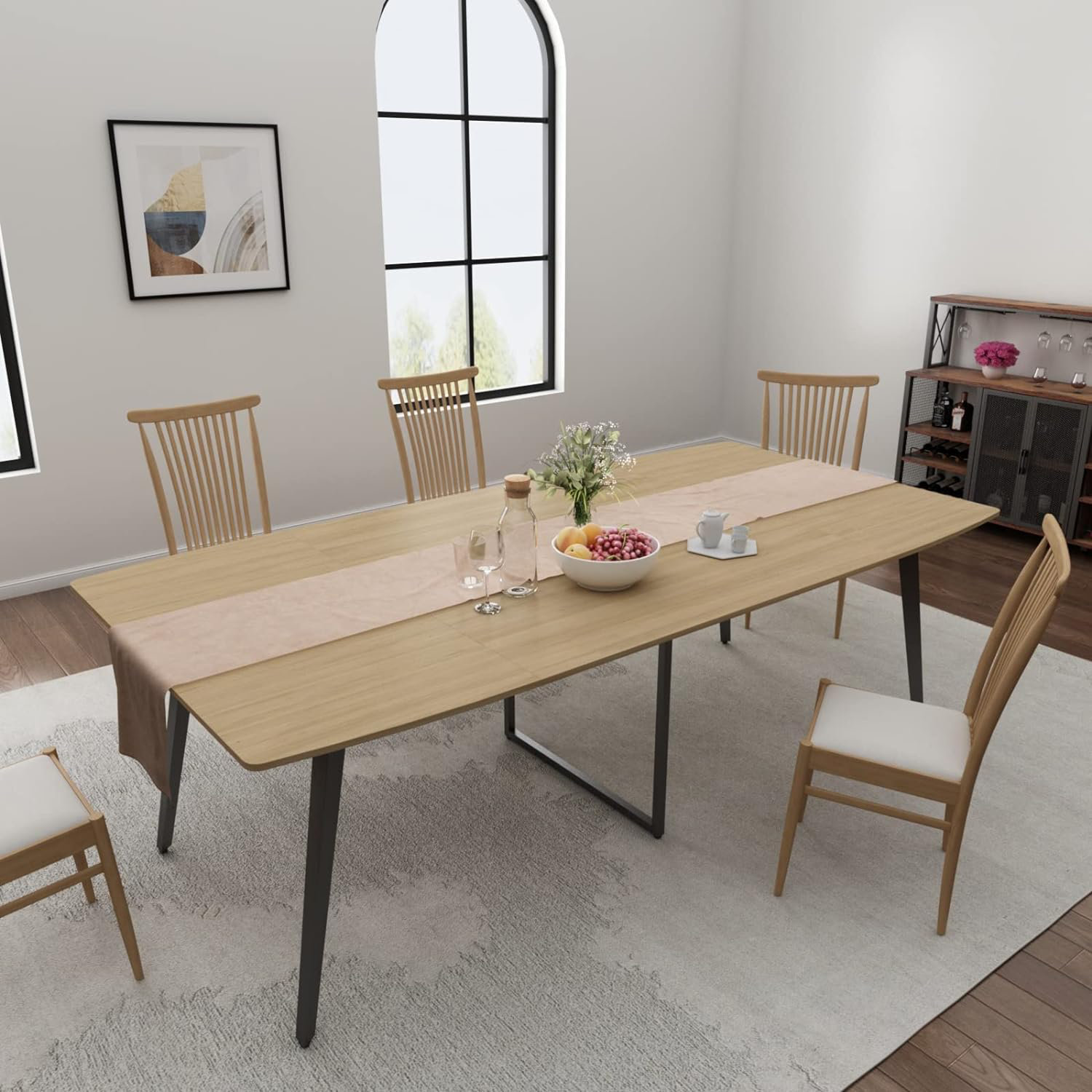 Latitude Run® 8FT Dining Table For 6-12 Person, 94.49" Large Kitchen